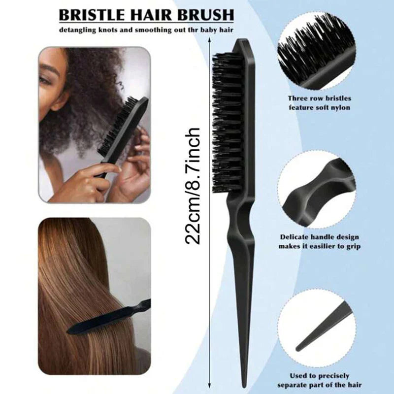 Bristle Slick Back Hair Brush – Edge Control