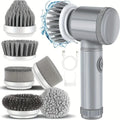 Electric Spin Scrubber with 5 Brush Heads