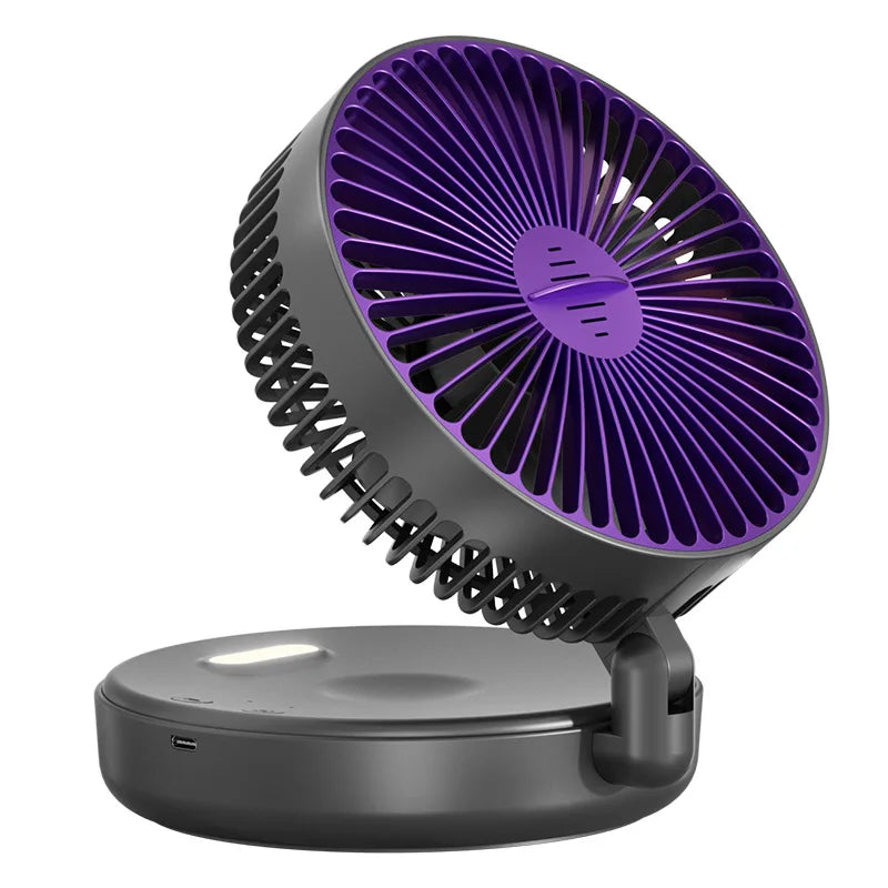 5000mAh Foldable Glow-in-the-Dark Portable Fan