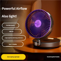 5000mAh Foldable Glow-in-the-Dark Portable Fan